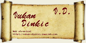 Vukan Dinkić vizit kartica
